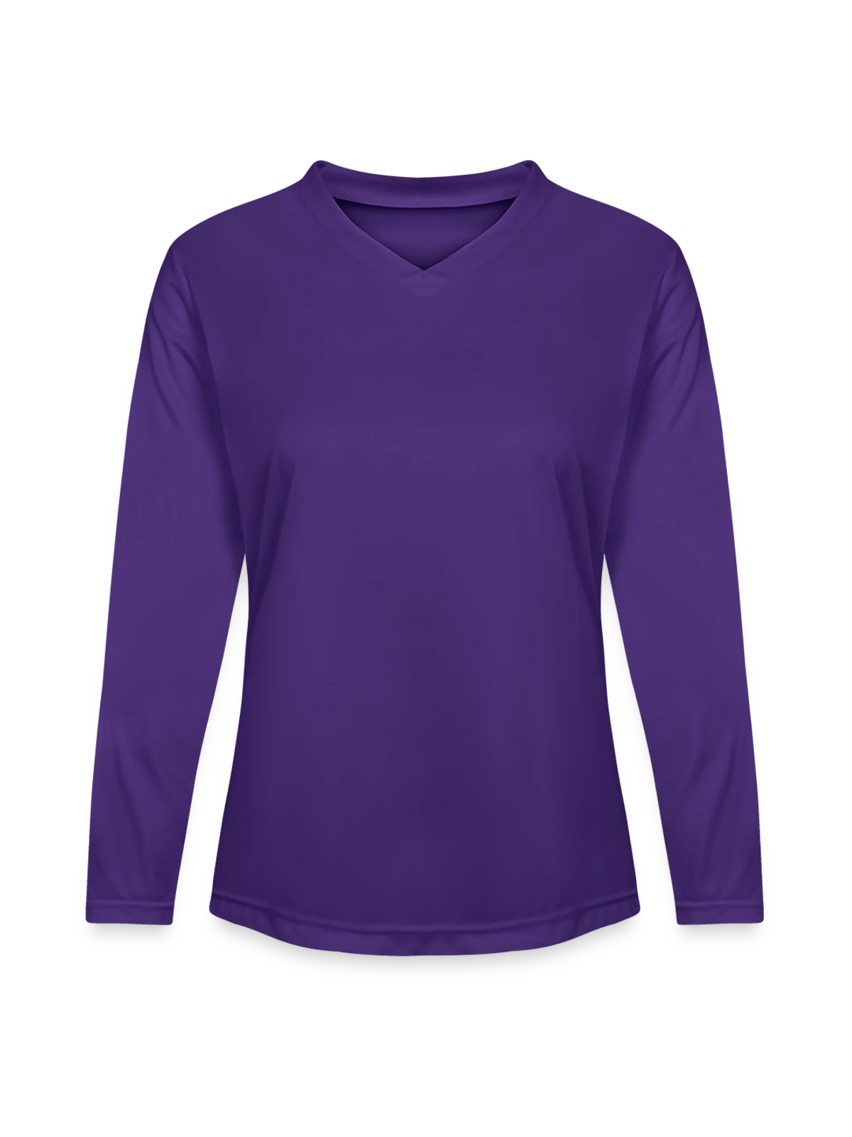 Ladies' Zone Performance Long-Sleeve T-Shirt - purple - Front