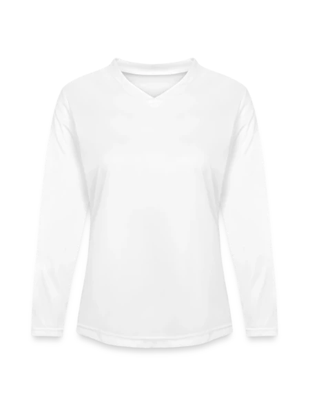 Ladies' Zone Performance Long-Sleeve T-Shirt - white - Front