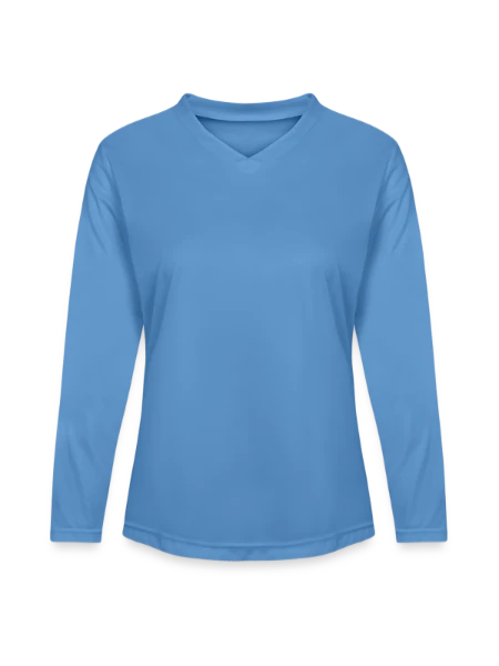 Ladies' Zone Performance Long-Sleeve T-Shirt - light blue - Front