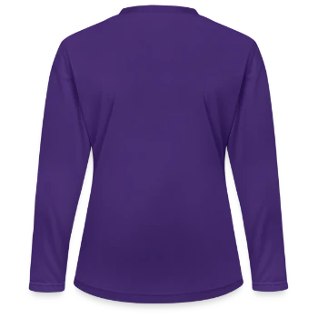Ladies' Zone Performance Long-Sleeve T-Shirt - purple - Back