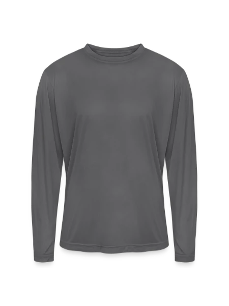 Men's Zone Performance Long-Sleeve T-Shirt - graphite - Front