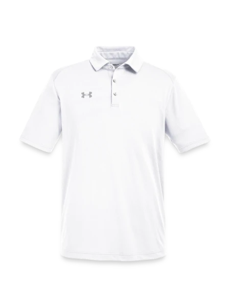 Under Armour Men's Tech Polo - white/gray - Front