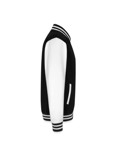 Unisex College Sweat Jacket - black/white - Right