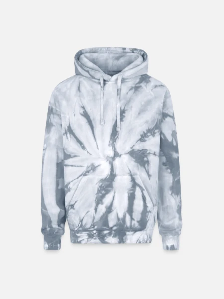 Adult Tie Dye Hoodie - spider silver - Front