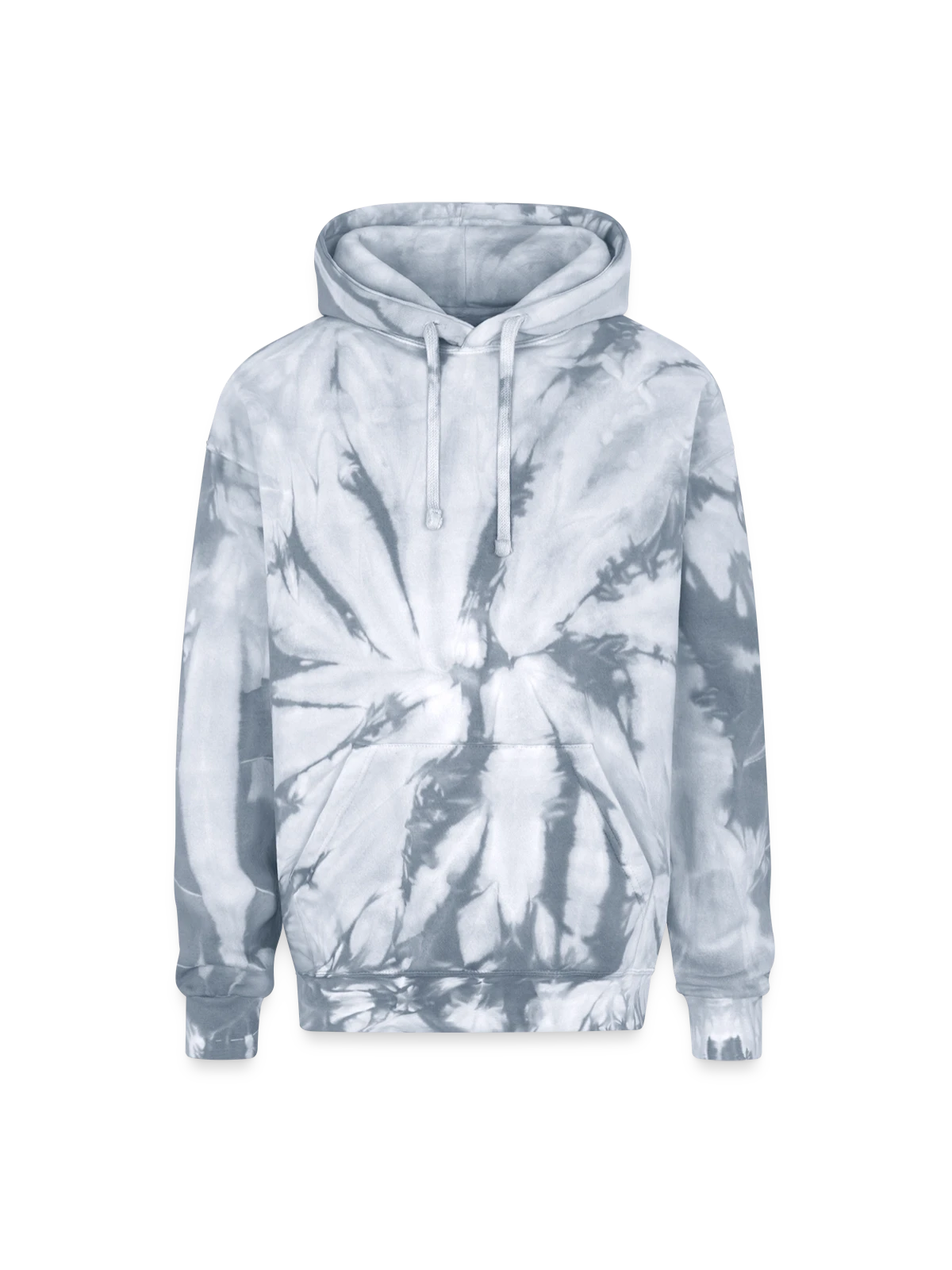 Adult Tie Dye Hoodie - spider silver - Front