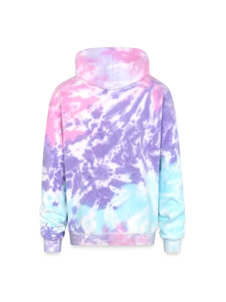 Adult Tie Dye Hoodie - cotton candy - Back