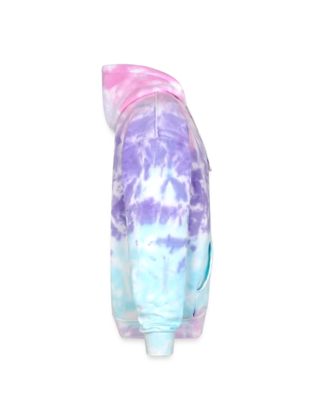 Adult Tie Dye Hoodie - cotton candy - Right