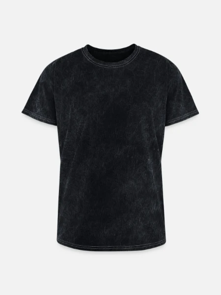 Washed Unisex T-Shirt - mineral black - Front