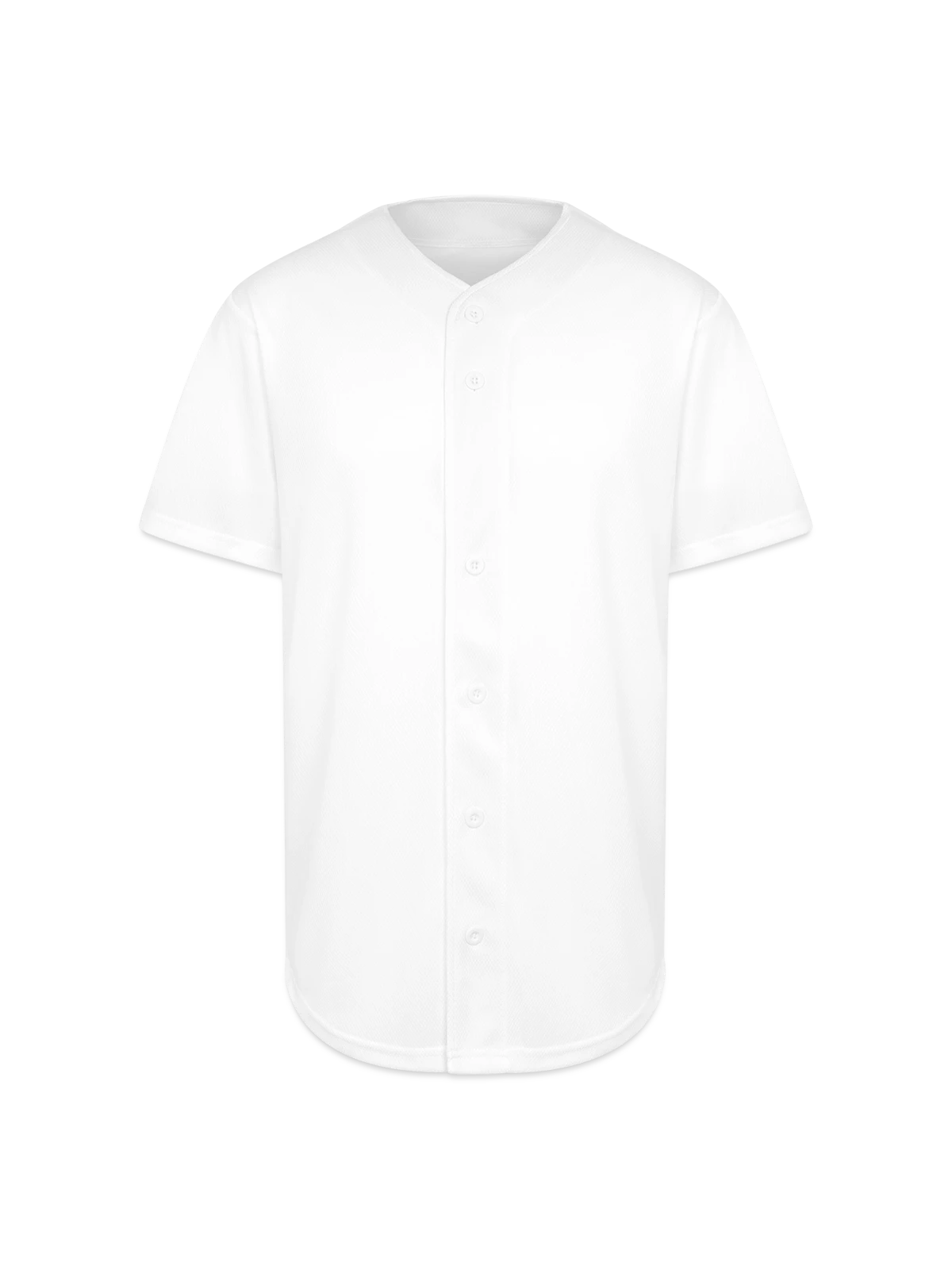 Full Button Jersey - white - Front