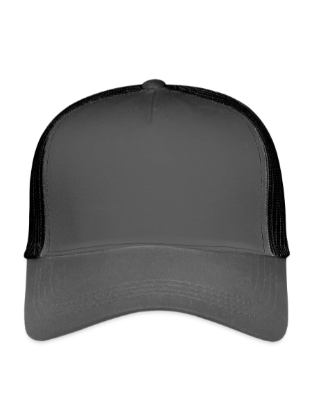 Eco Trucker Cap - smoke grey/black - Front