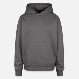 Oversized Hooded Sweatshirt-graphite gray