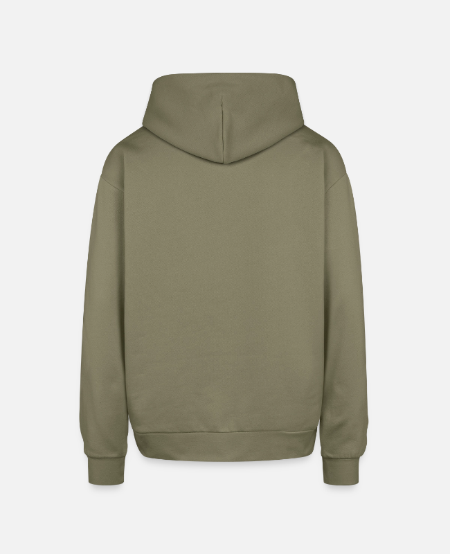 Oversized Hooded Sweatshirt Back - center