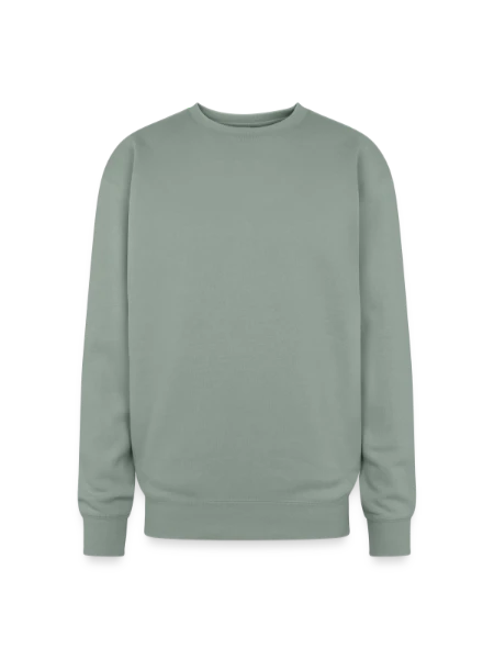 Oversized Crewneck Sweatshirt - sage - Front