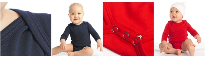 Baby Bodysuit Long Sleeve Organic