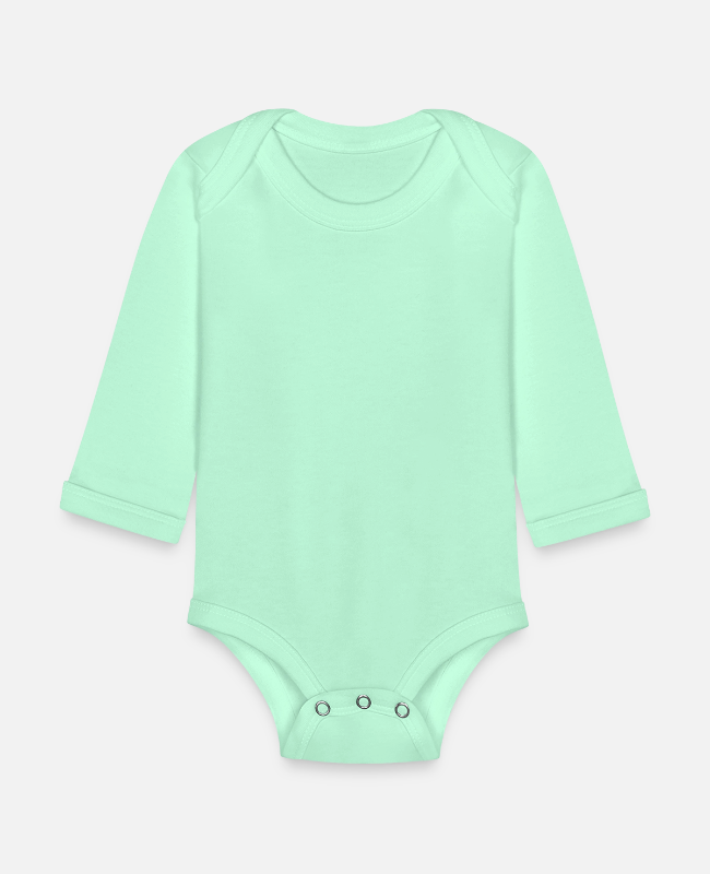 Organic Long Sleeve Baby Bodysuit Front - center