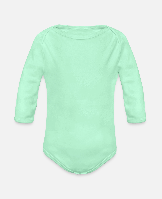 Organic Long Sleeve Baby Bodysuit Front - center