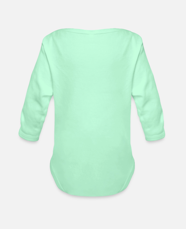 Organic Long Sleeve Baby Bodysuit Back - center