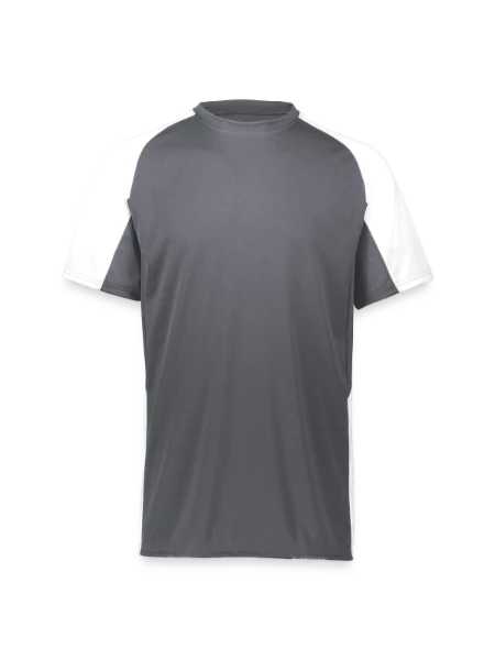 Augusta Sportswear Adult Cutter Jersey - graphite/white - Front