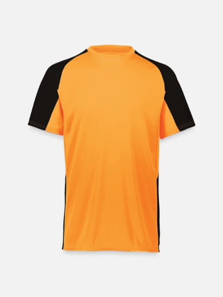 Augusta Sportswear Adult Cutter Jersey - power orange/black - Front