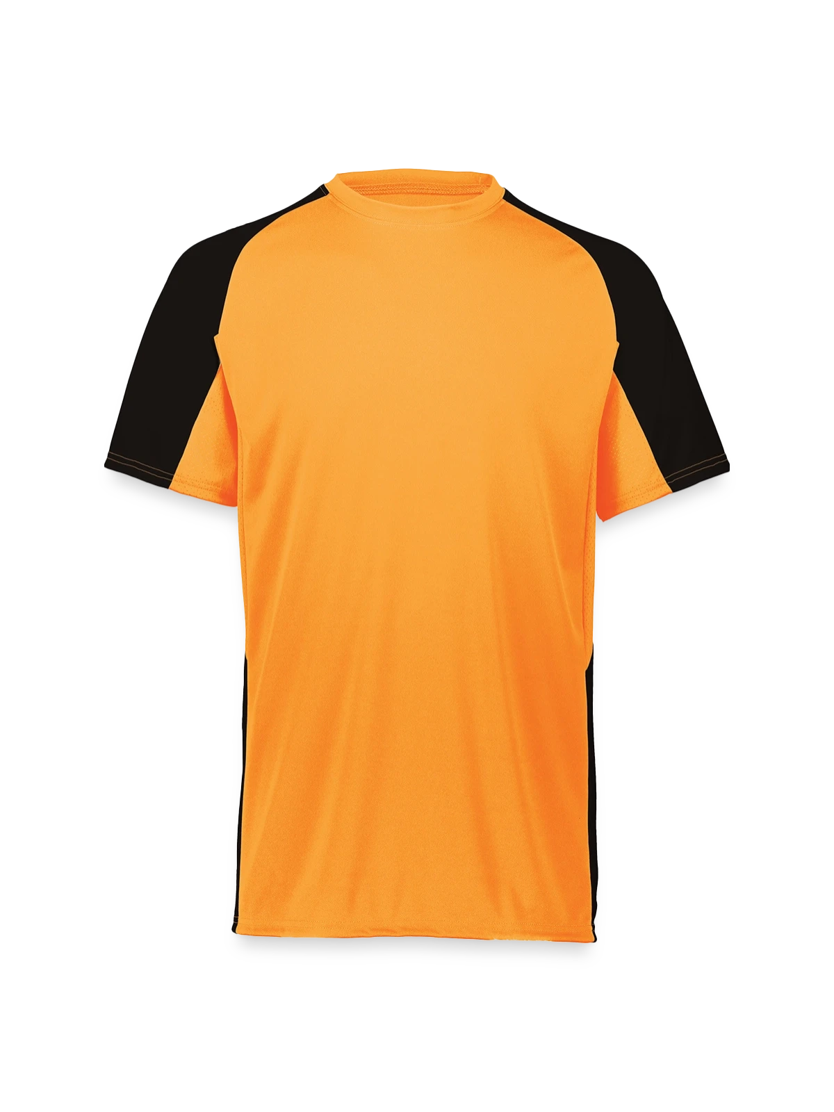 Augusta Sportswear Adult Cutter Jersey - power orange/black - Front