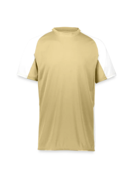 Augusta Sportswear Adult Cutter Jersey - vegas gold/white - Front