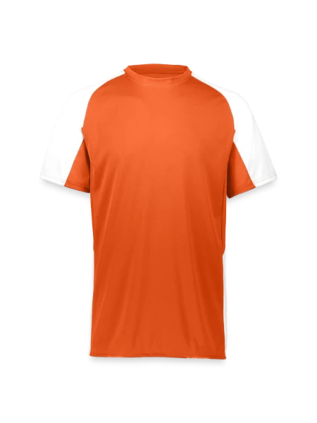 Augusta Sportswear Adult Cutter Jersey - orange/white - Front