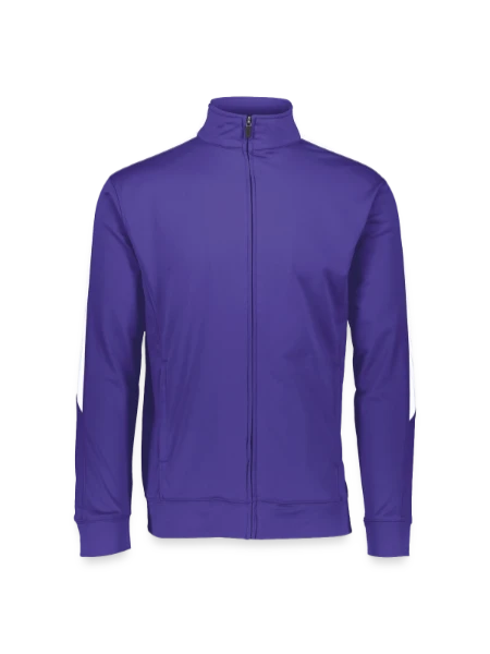 Augusta Sportswear Unisex 2.0 Medalist Jacket - purple/white - Front