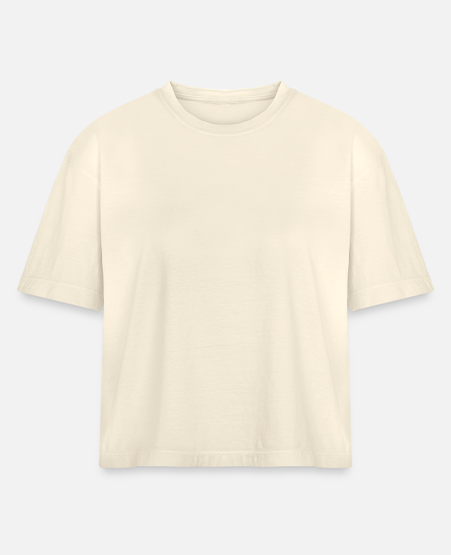 Women's Heavyweight Cropped T-Shirt Front - center