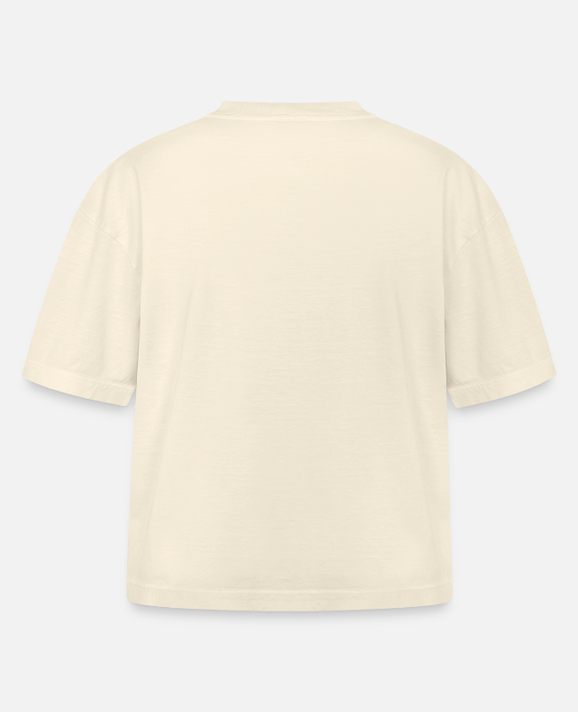 Women's Heavyweight Cropped T-Shirt Back - center