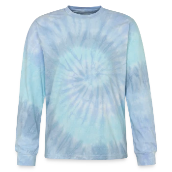 Tie Dye Long Sleeve T-shirt - blue lagoon - Front