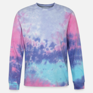Tie Dye Long Sleeve T-shirt-cotton candy