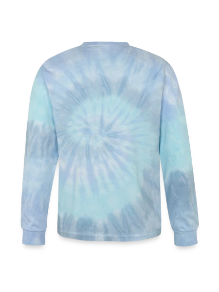 Tie Dye Long Sleeve T-shirt - blue lagoon - Back