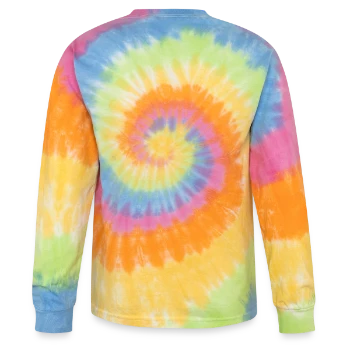 Tie Dye Long Sleeve T-shirt - rainbow - Back