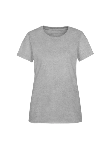 Women's T-Shirt by Fruit of the Loom - heather gray - Front