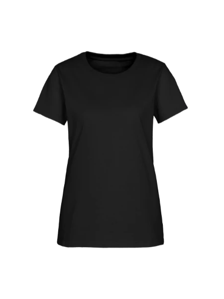 Women's T-Shirt by Fruit of the Loom - black - Front