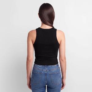 Slim Fit Rib Women's Tank Top - Back