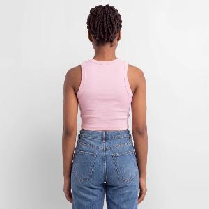 Slim Fit Rib Women's Tank Top - Back