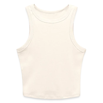 Slim Fit Rib Women's Tank Top - natural