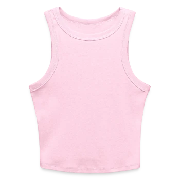 Slim Fit Rib Women's Tank Top - pink
