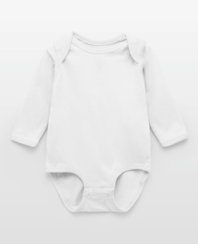 Long Sleeve Baby Bodysuit Front - center