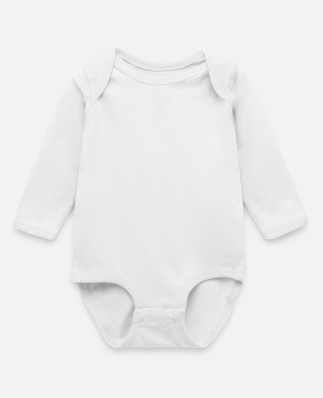 Long Sleeve Baby Bodysuit Front - center