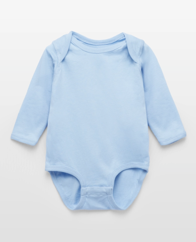 Long Sleeve Baby Bodysuit Front - center