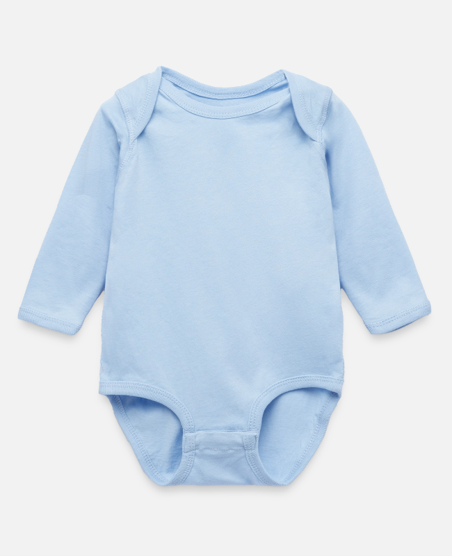 Long Sleeve Baby Bodysuit Front - center