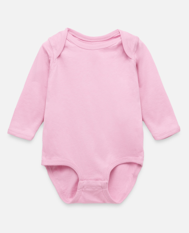 Long Sleeve Baby Bodysuit Front - center