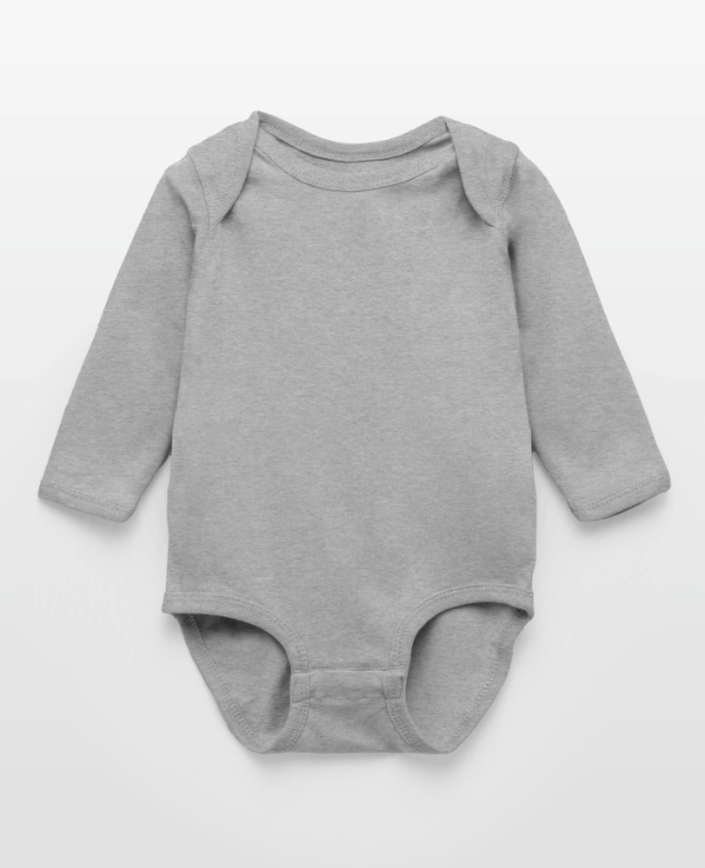 Long Sleeve Baby Bodysuit Front - center
