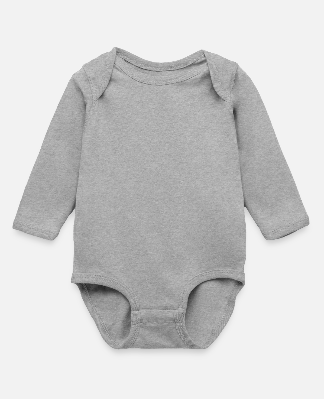 Long Sleeve Baby Bodysuit Front - center
