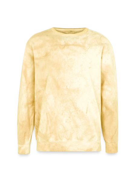 Unisex Colorblast Crewneck Sweatshirt - citrine - Front