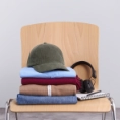Embroidered Corduroy Cap Front - Slide 3