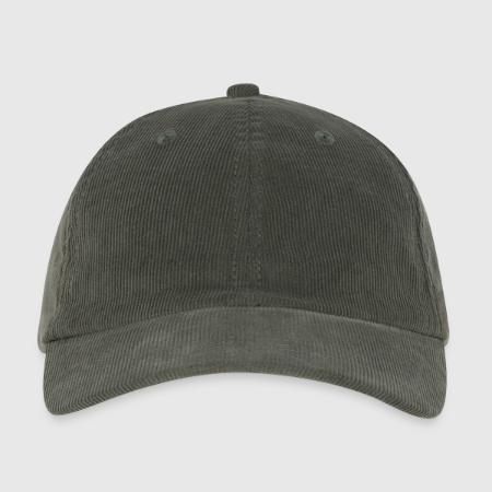 Embroidered Corduroy Cap - Front