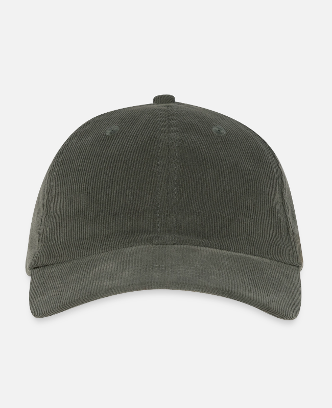 Embroidered Corduroy Cap Front - center